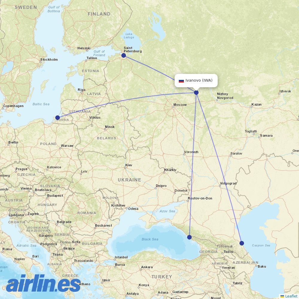 Ikar at IWA route map