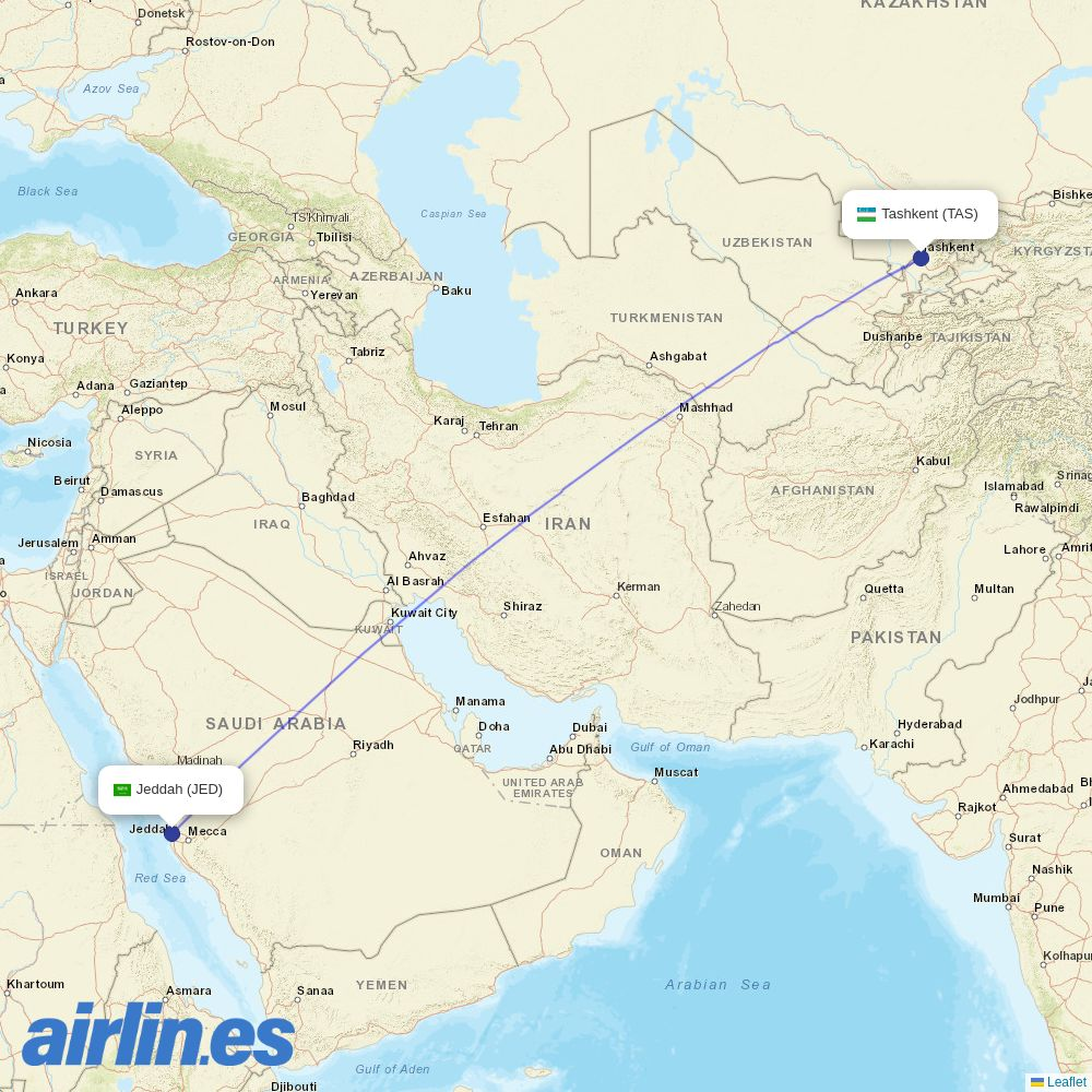 Centrum Air at JED route map