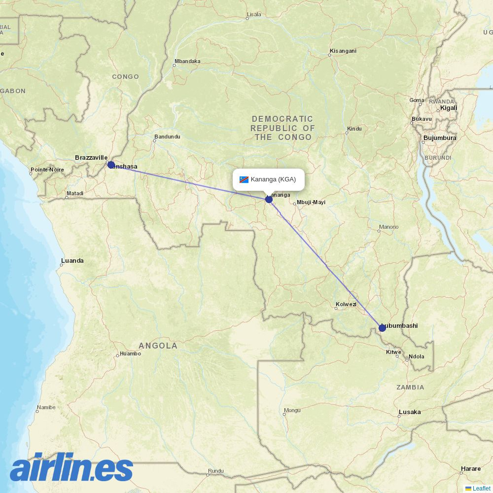 flyCAA at KGA route map
