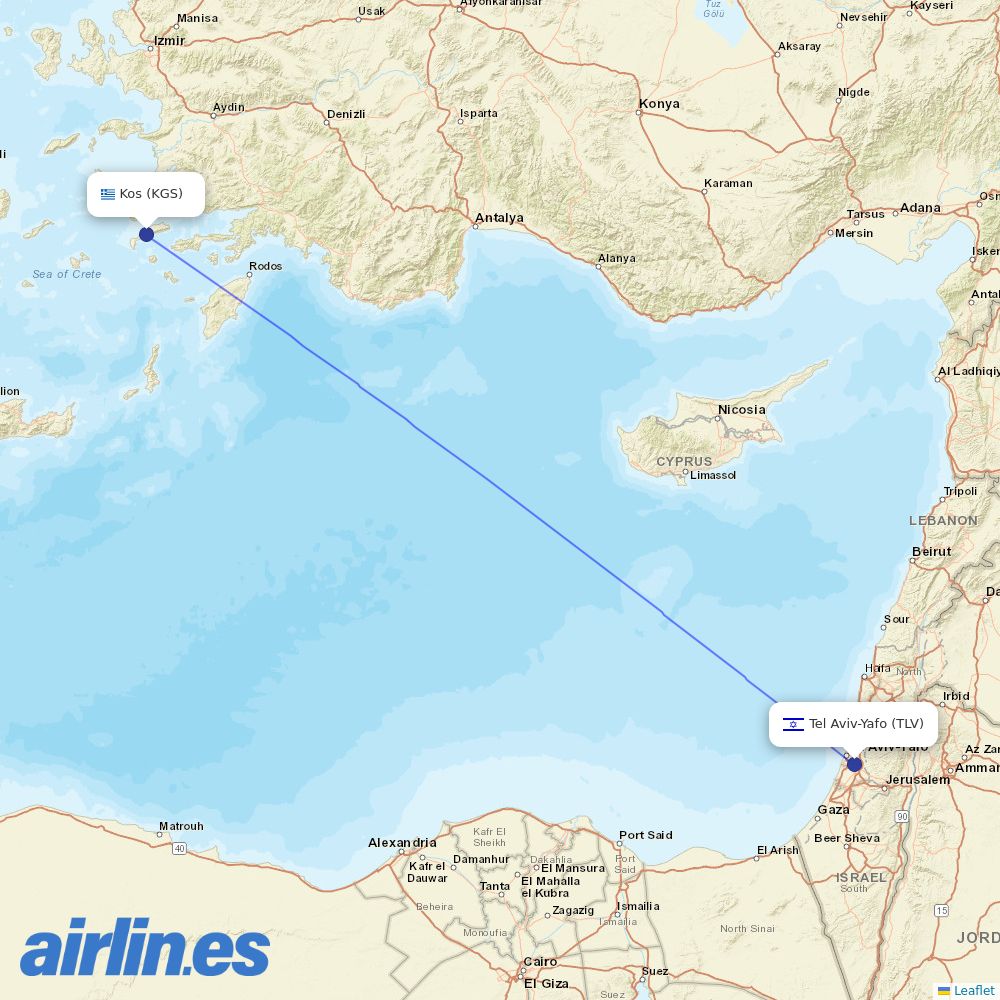 Bluebird at KGS route map