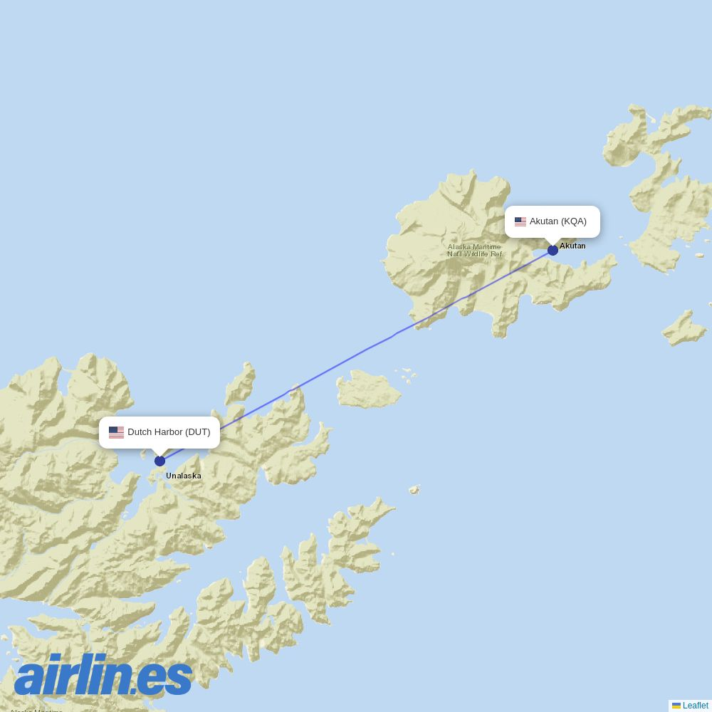 Sky Gabon at KQA route map