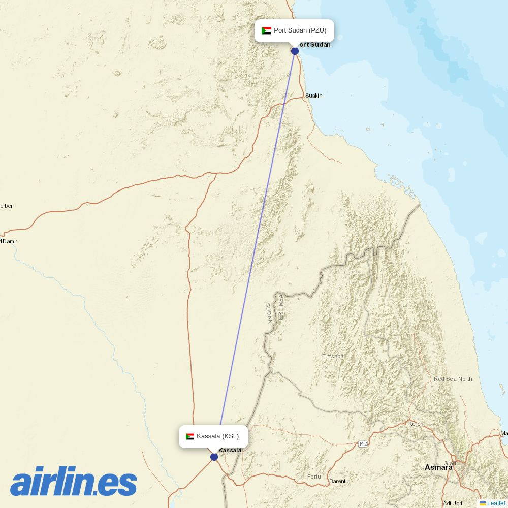 Tarco Aviation at KSL route map