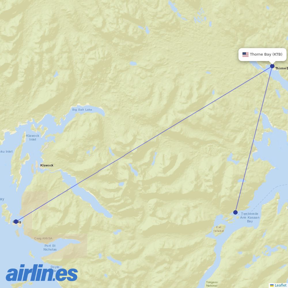 Safe Air Company at KTB route map