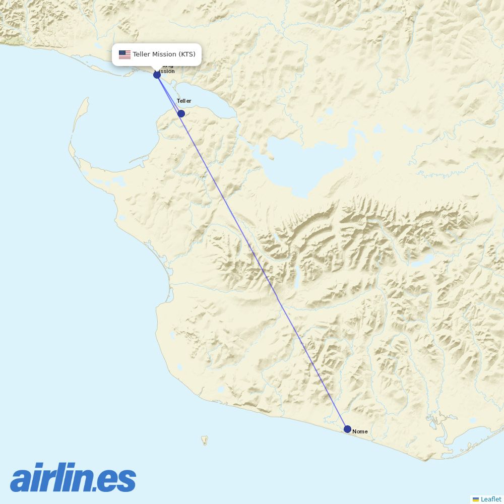 Easy Fly Express from Brevig Mission Airport destination map