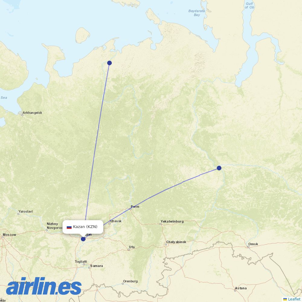 RusLine at KZN route map