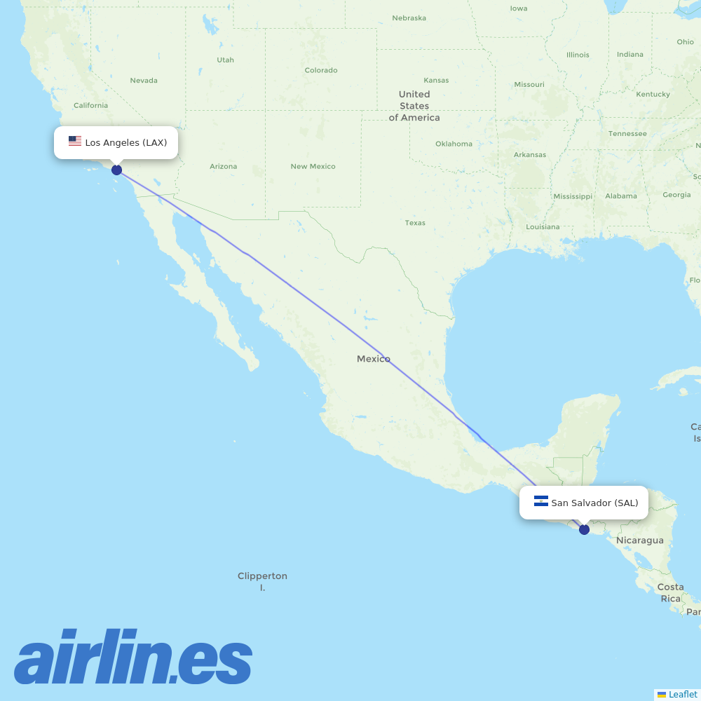 Volaris at LAX route map