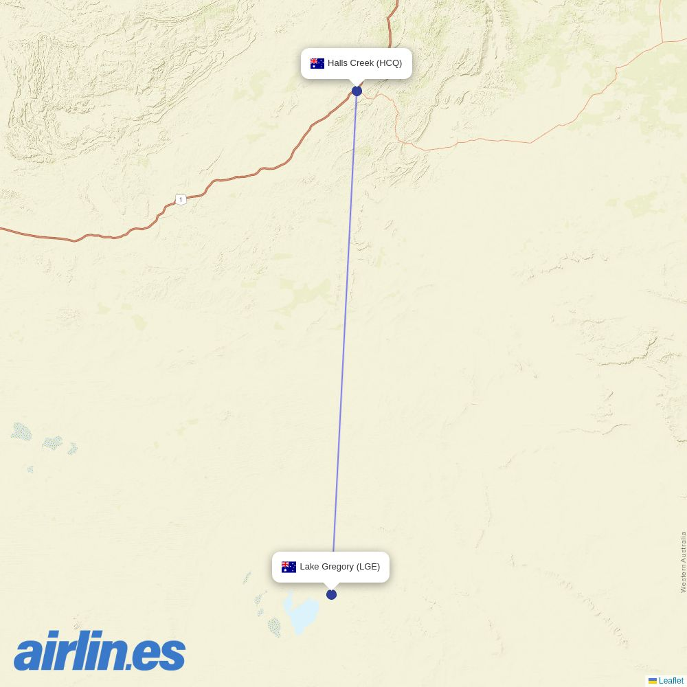 Aviair from Lake Gregory Airport destination map
