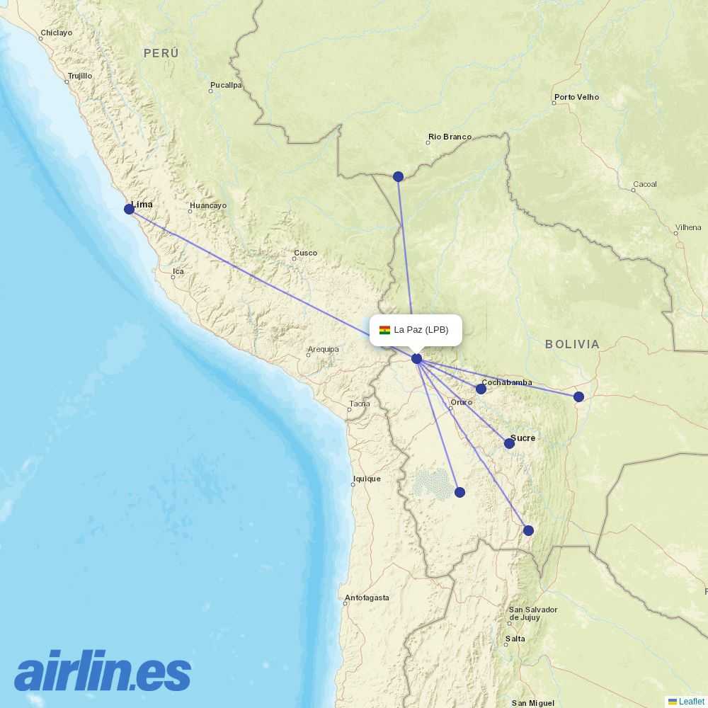 BoA at LPB route map