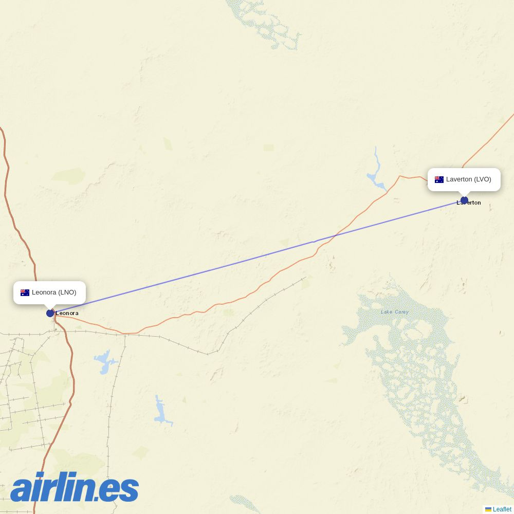 Skippers at LVO route map