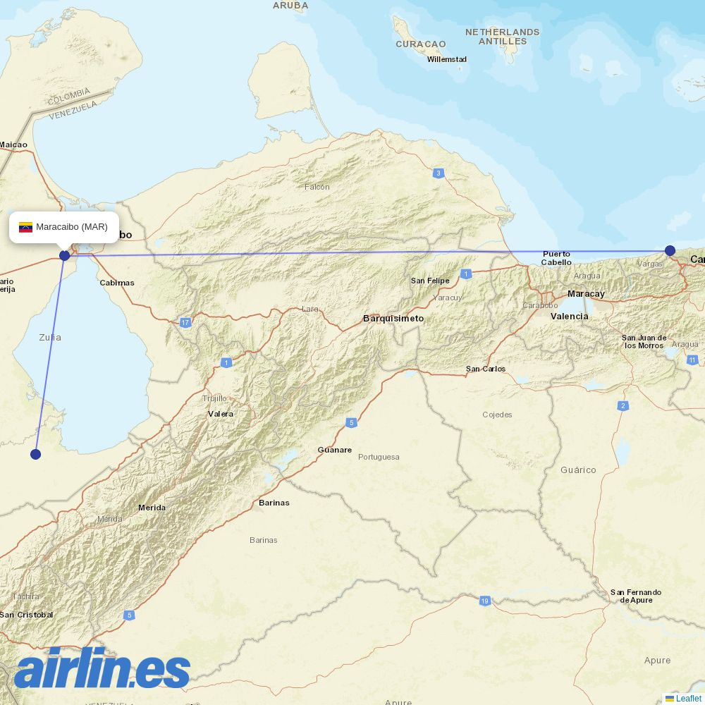 DHL International Aviation ME at MAR route map