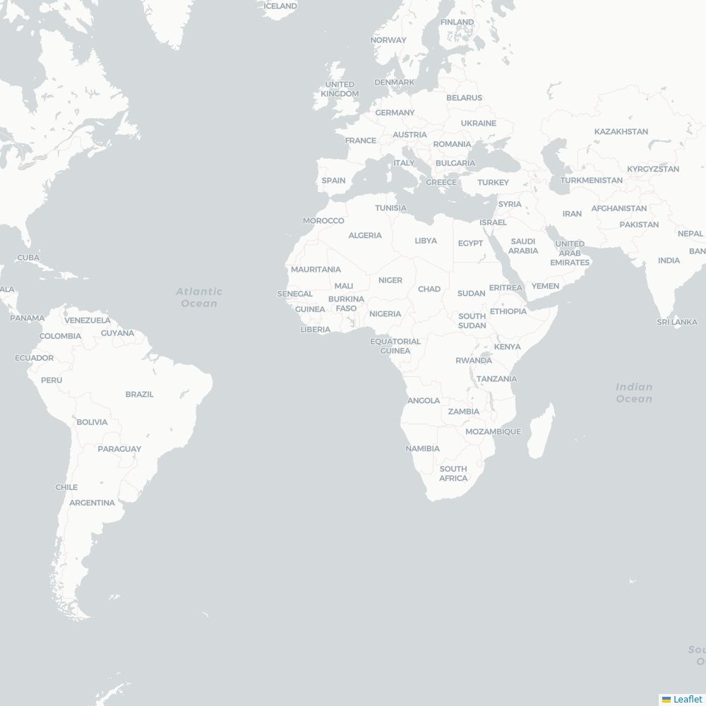 Caribbean Airlines from Orlando International destination map