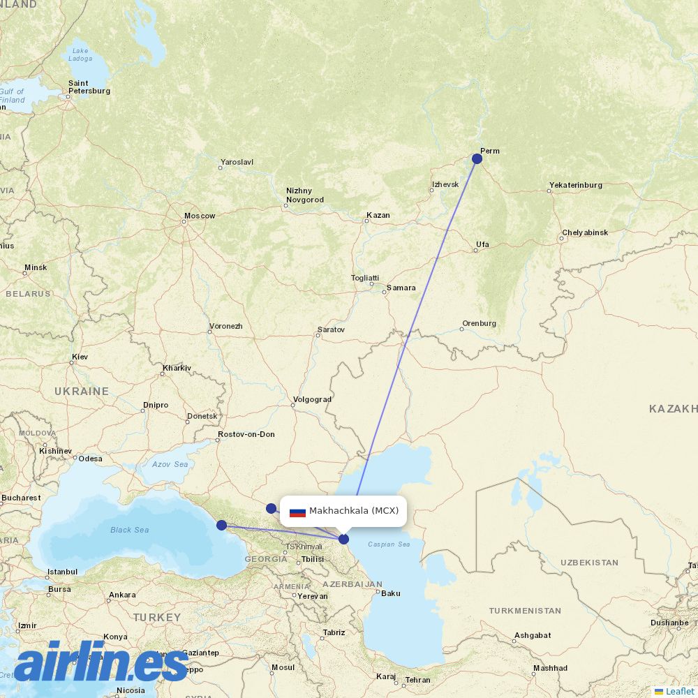 Azimuth at MCX route map
