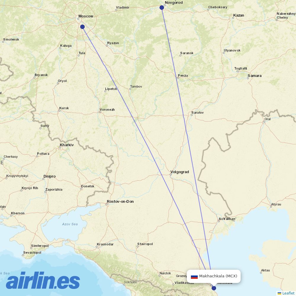 NordStar at MCX route map