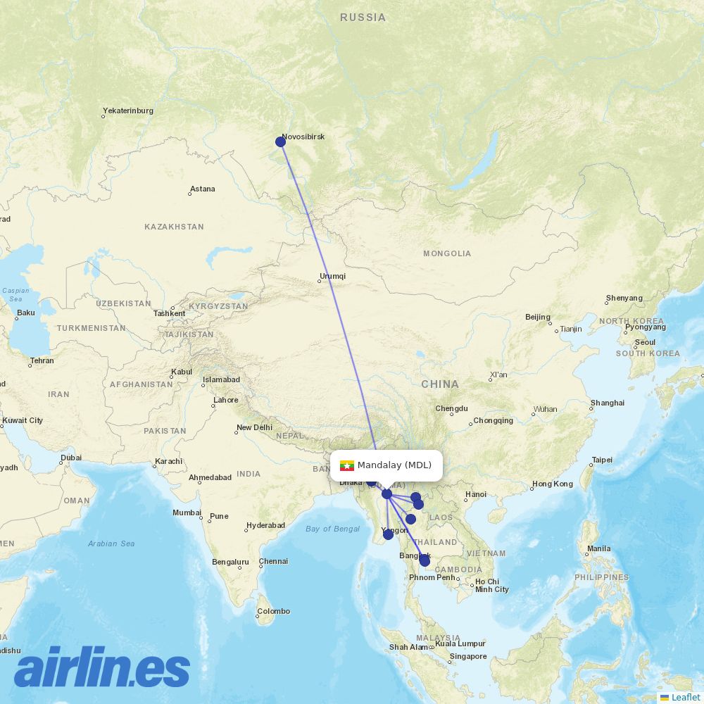 MAI at MDL route map