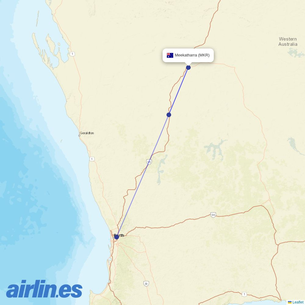 Skippers at MKR route map