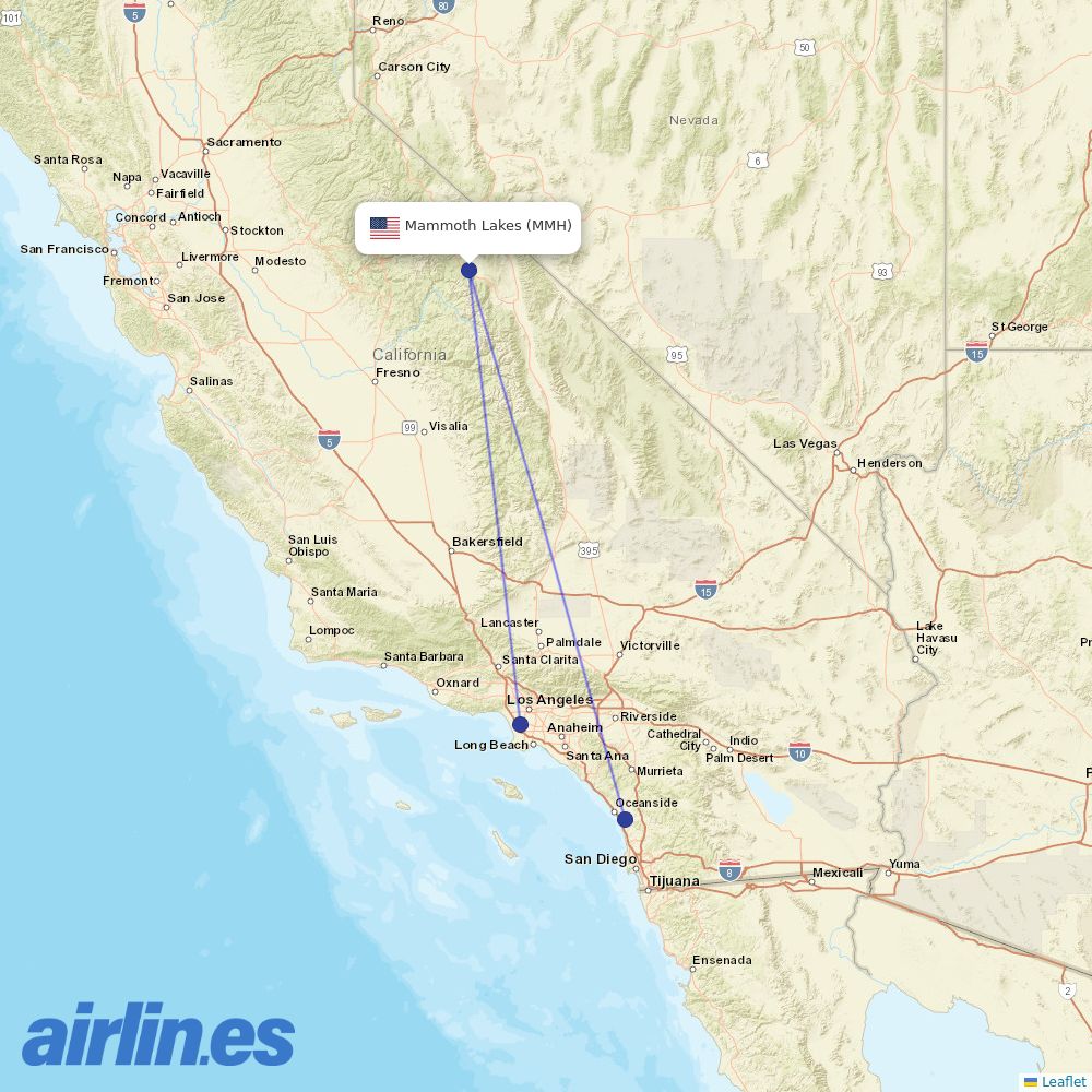 Advanced Air at MMH route map
