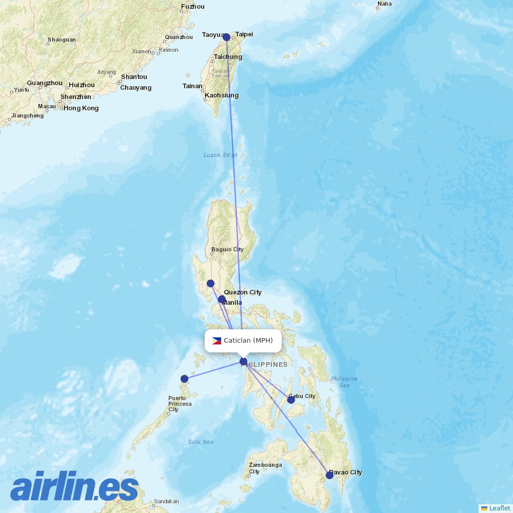 Sunlight Air at MPH route map
