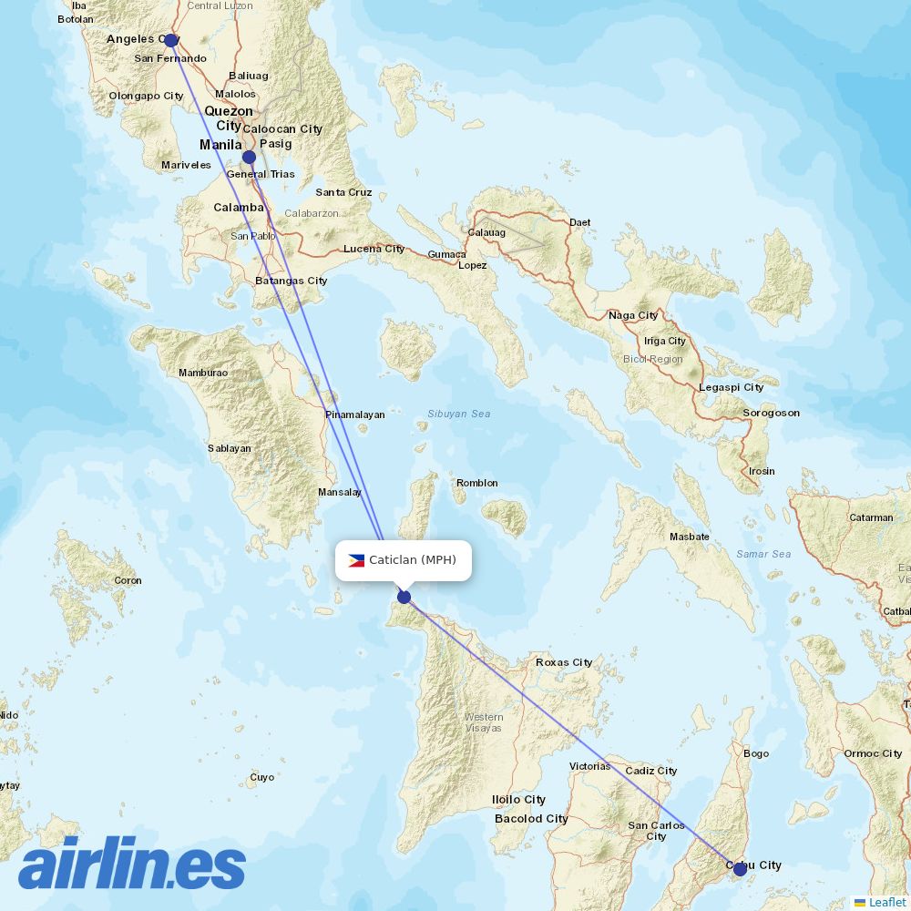 Cebgo from Godofredo P destination map