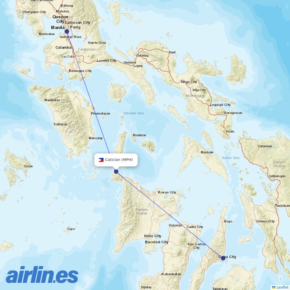 PAL at MPH route map