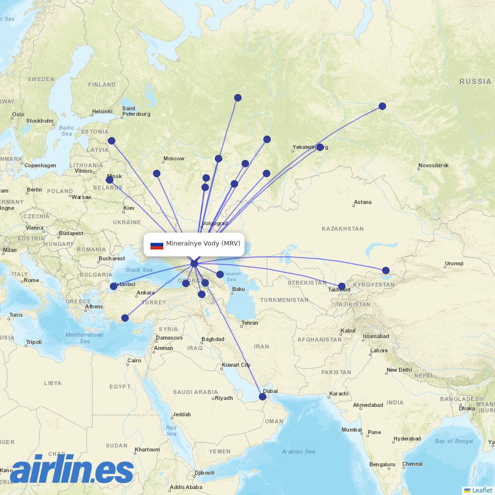 Azimuth at MRV route map