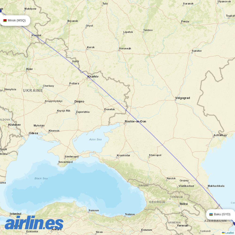 AZAL at MSQ route map