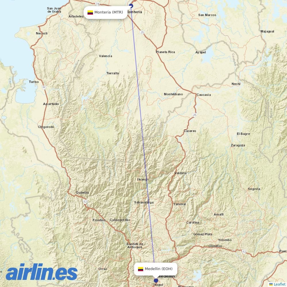 Clic Air at MTR route map