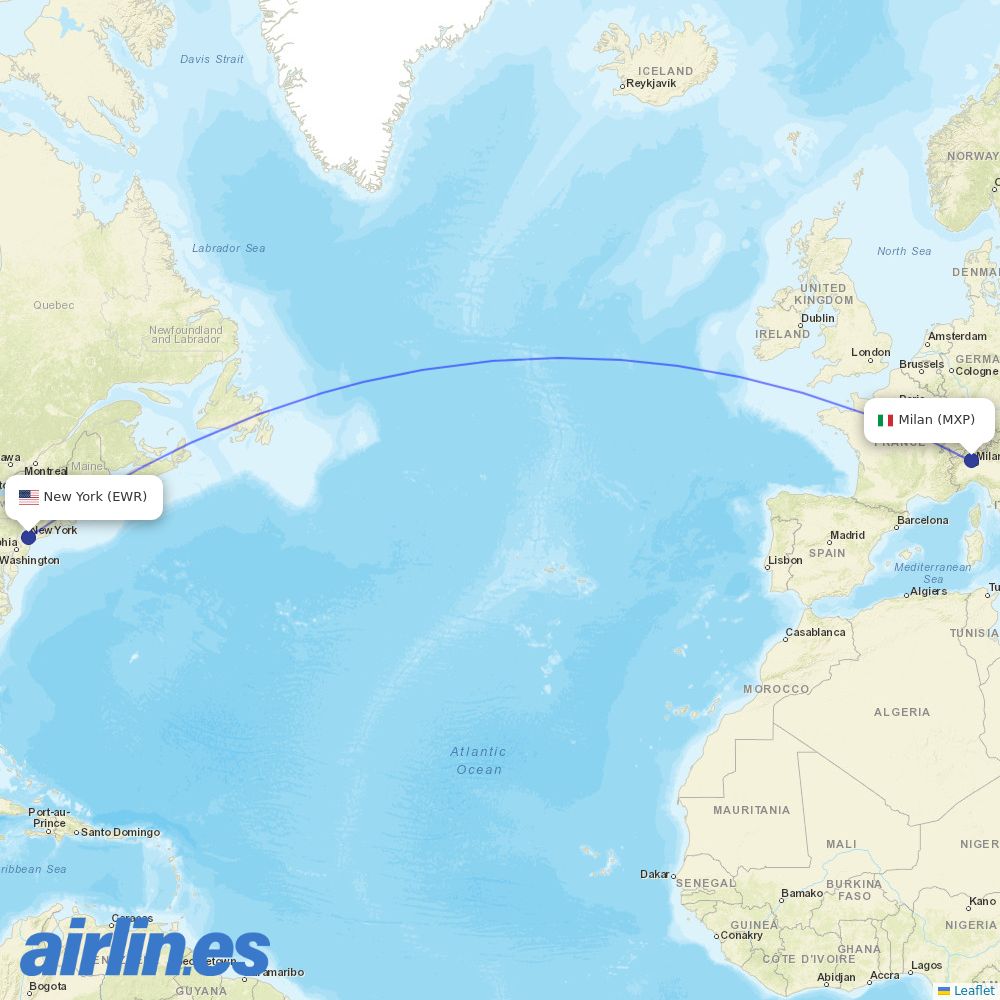 La Compagnie at MXP route map