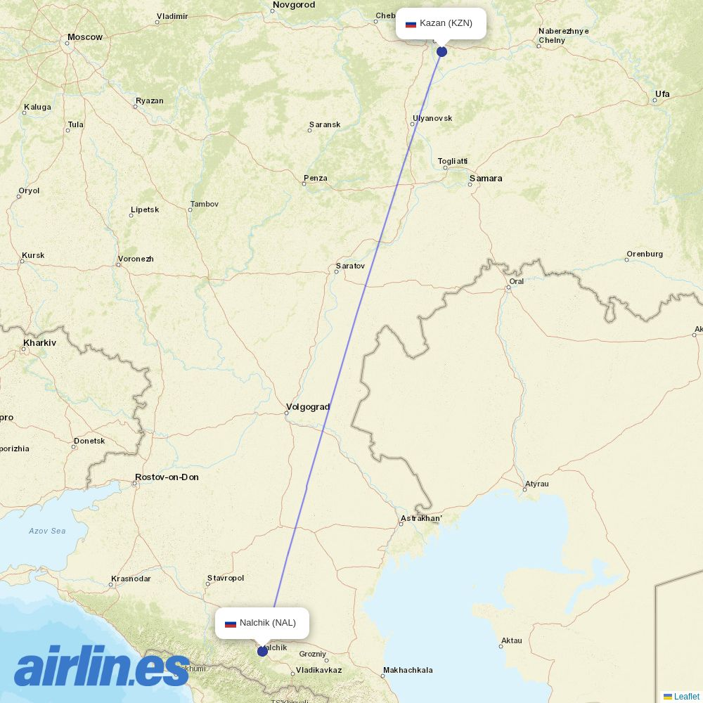 UVT Aero at NAL route map