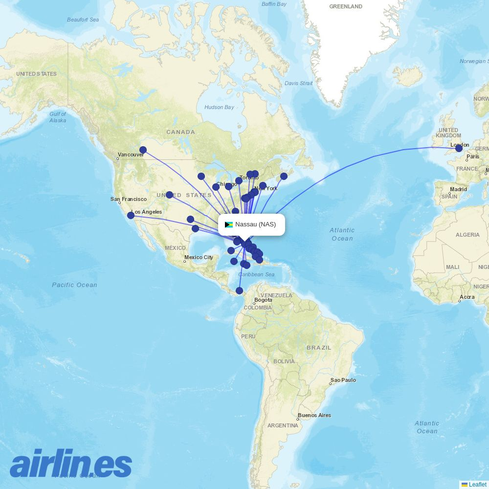 Tradewind Aviation at NAS route map