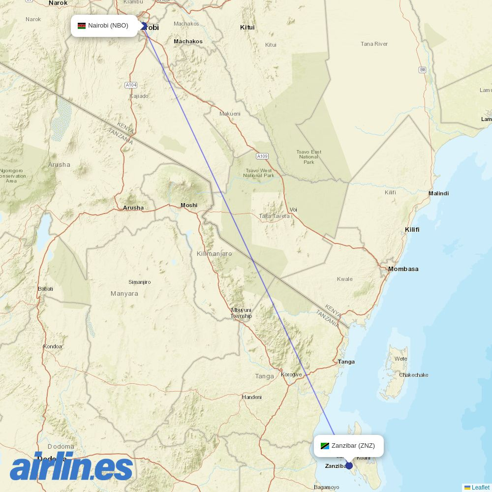  at NBO route map