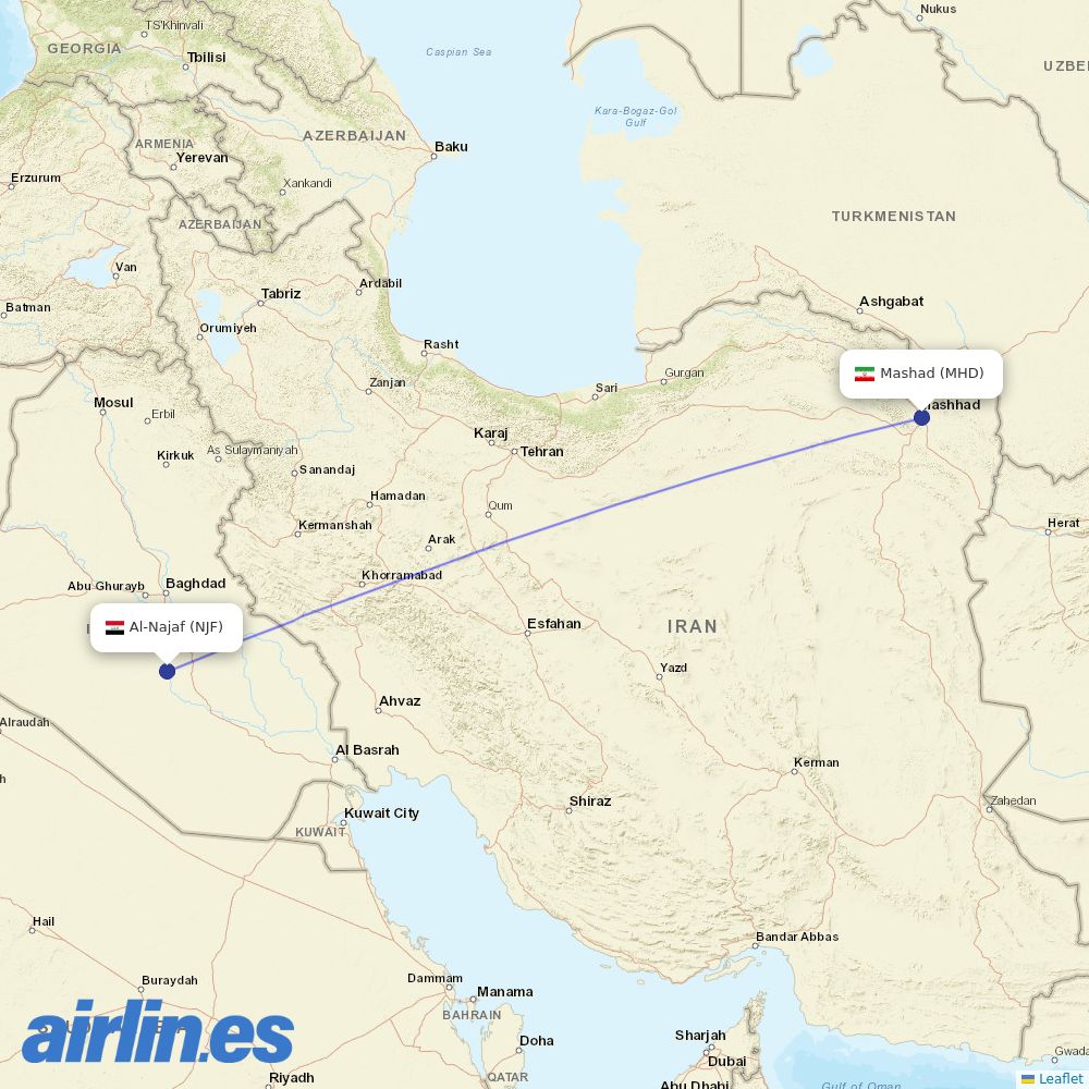 Sepehran at NJF route map
