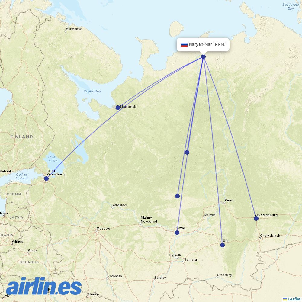 RusLine at NNM route map