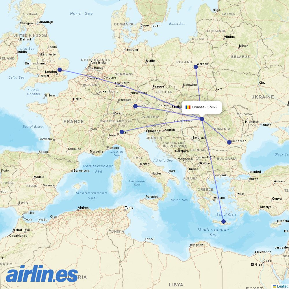 HiSky Europe at OMR route map