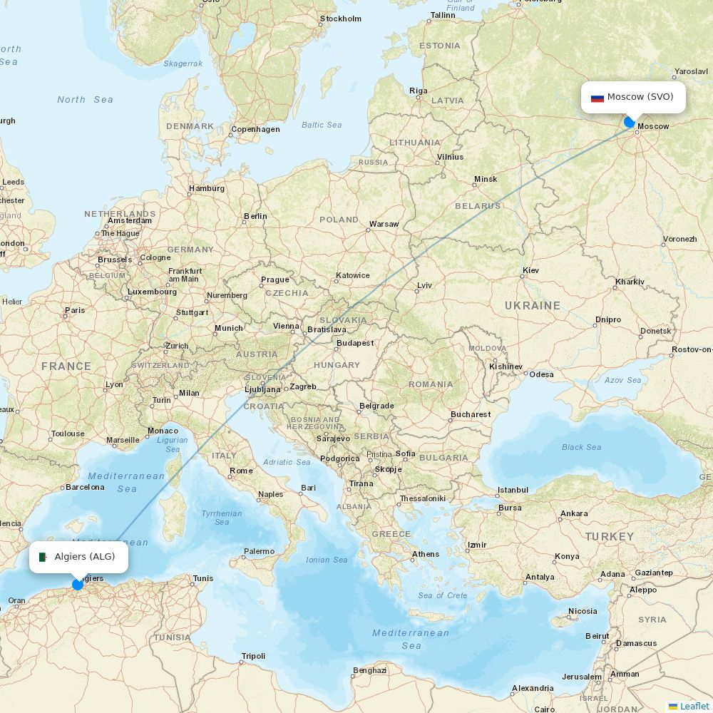 Jetstar at OOL route map
