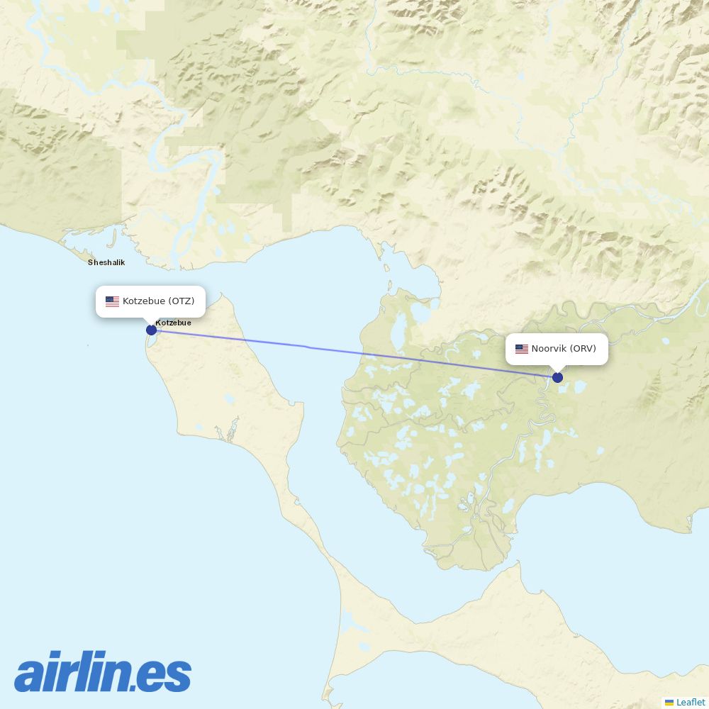 Easy Fly Express from Robert Curtis Memorial Airport destination map