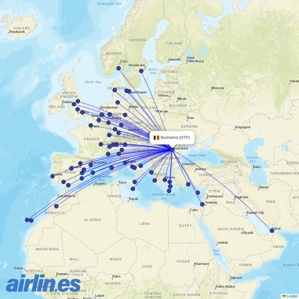 Wizz Air Malta at OTP route map