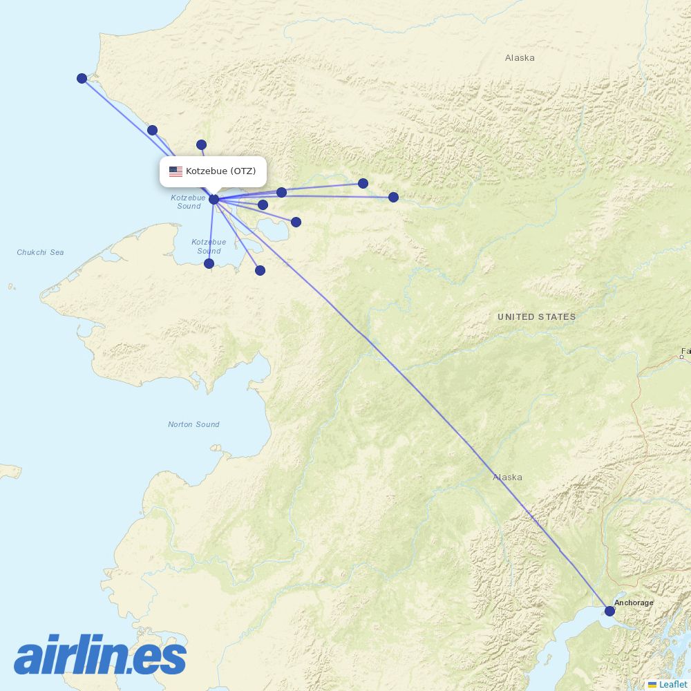 Easy Fly Express at OTZ route map