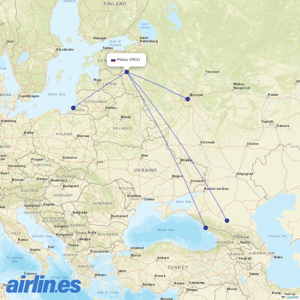 Azimuth at PKV route map