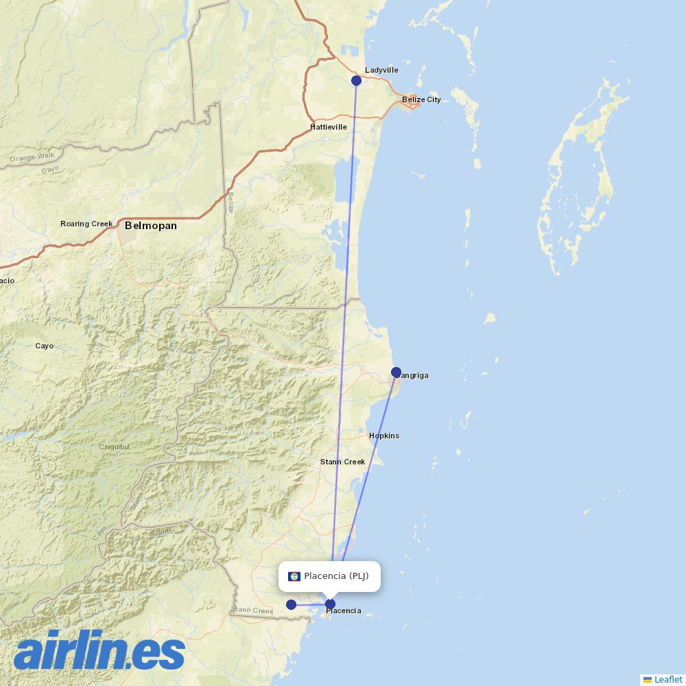 MIA at PLJ route map