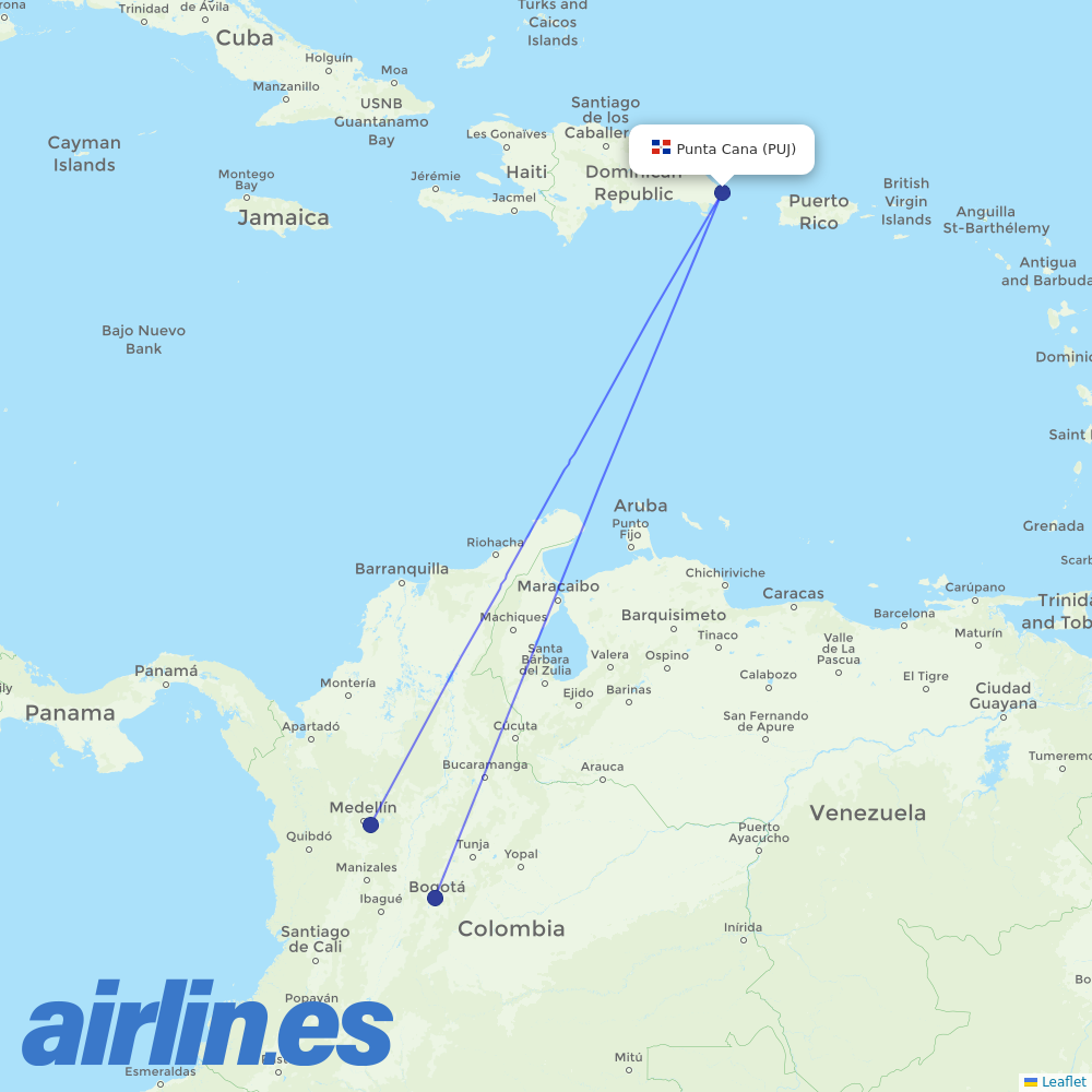 Wingo at PUJ route map