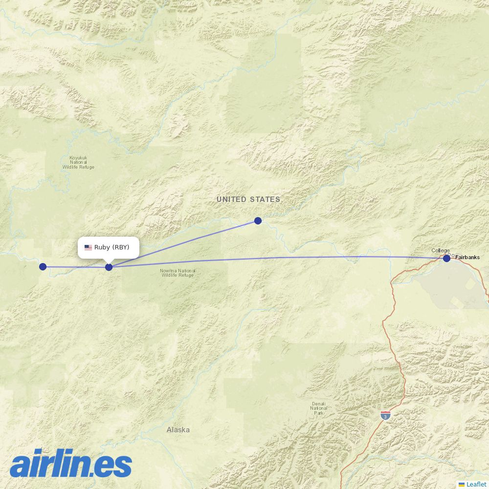 Astral Aviation at RBY route map