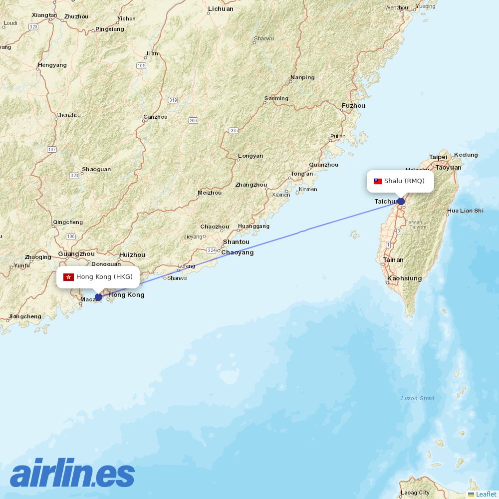 HK Express at RMQ route map