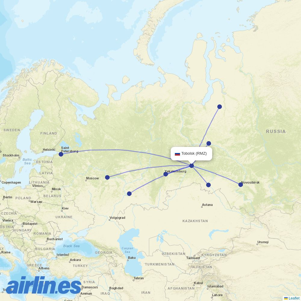 UVT Aero at RMZ route map
