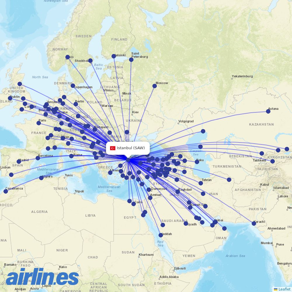 Pegasus at SAW route map