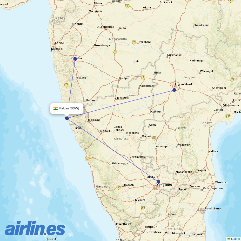 Fly91 at SDW route map