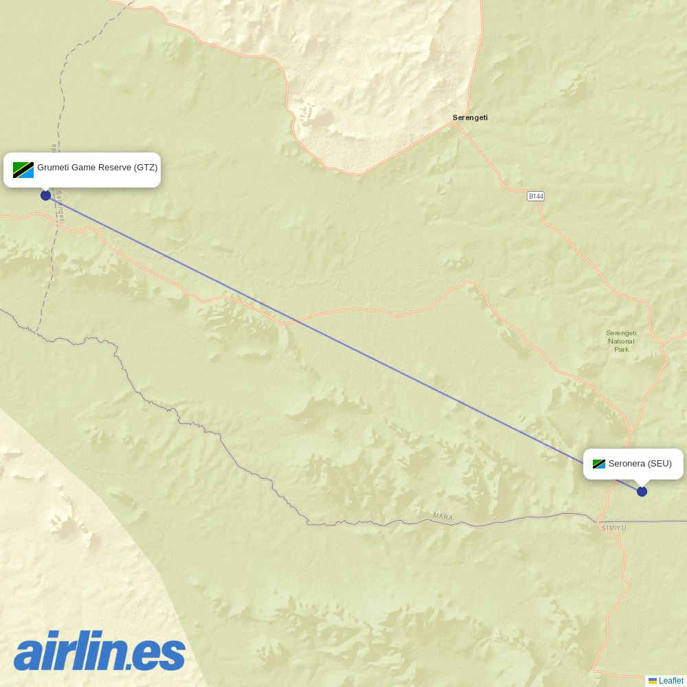 Regional Air at SEU route map