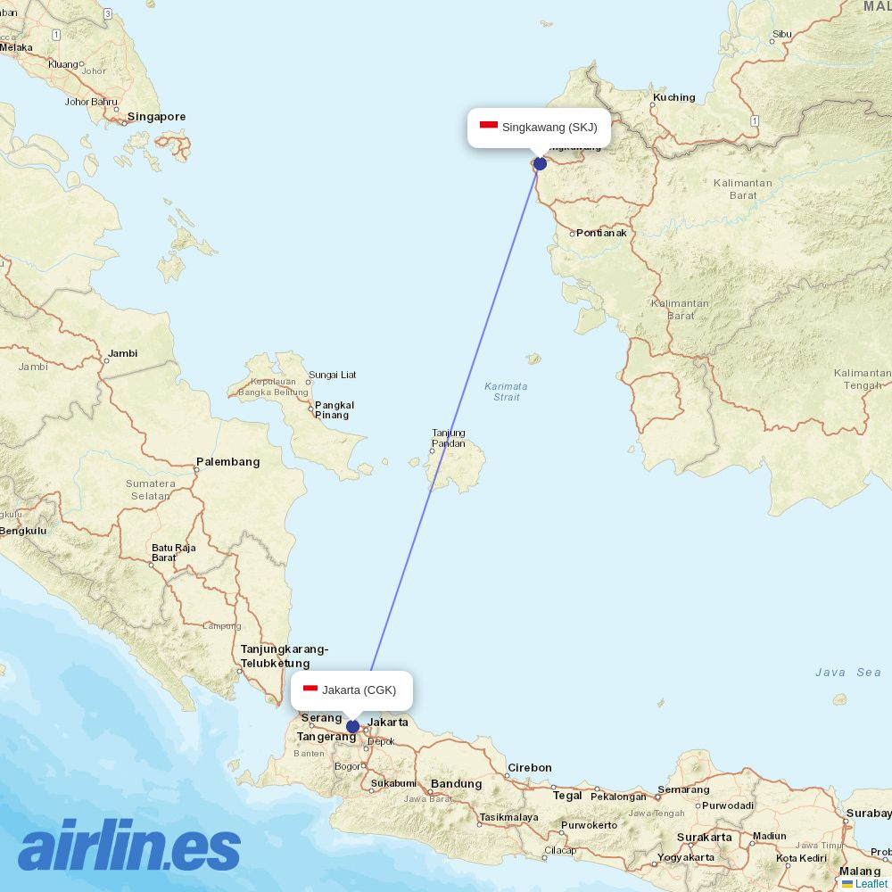 Super Air Jet from Sitkinak Island Coast Guard Station destination map