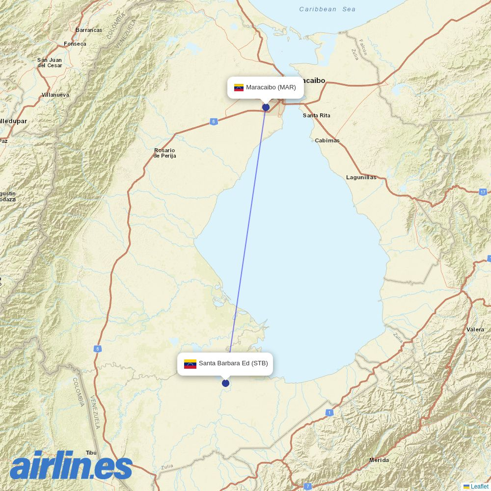 DHL International Aviation ME at STB route map