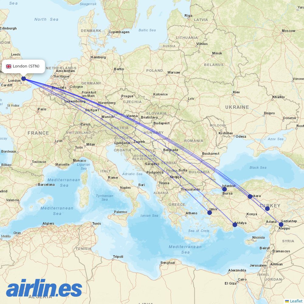 Pegasus at STN route map