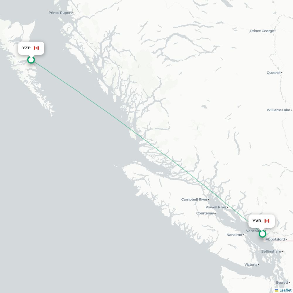 Caribbean Airlines from E T Joshua destination map